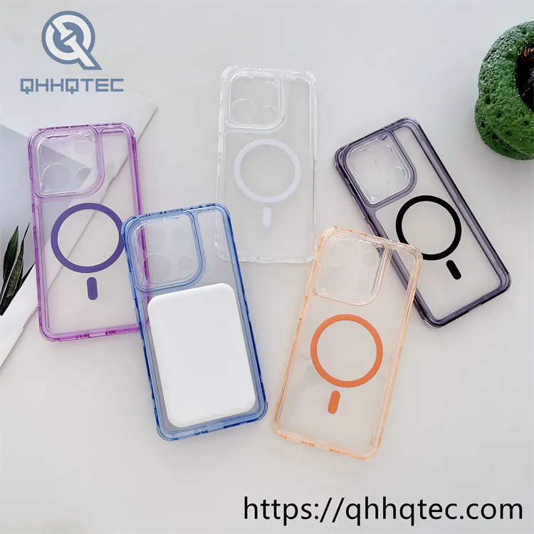 3 in 1 transparent color frame cover
