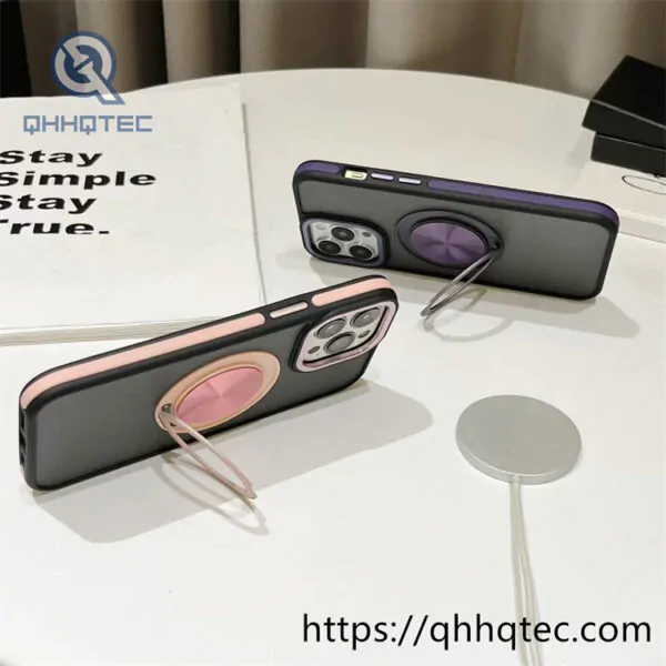 skin texture 360 rotating bracket protective cover