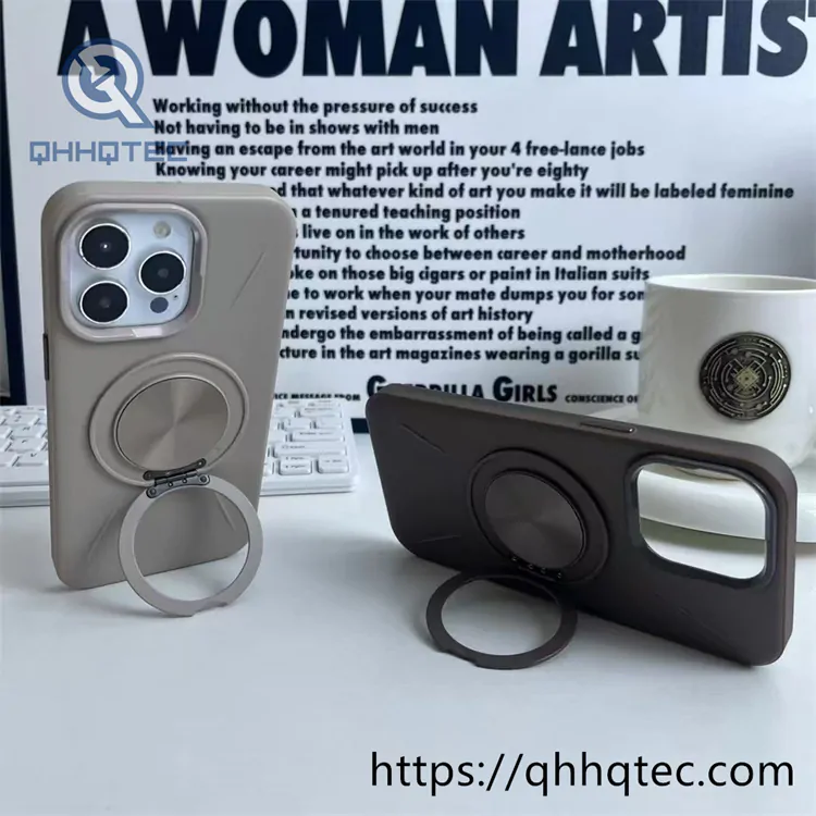skin texture 360 rotating bracket protective cover
