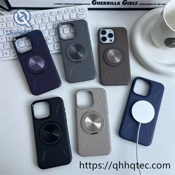 skin texture 360 rotating bracket protective cover