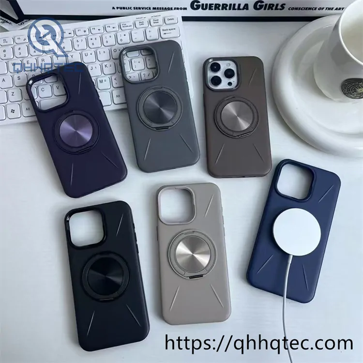 skin texture 360 rotating bracket protective cover