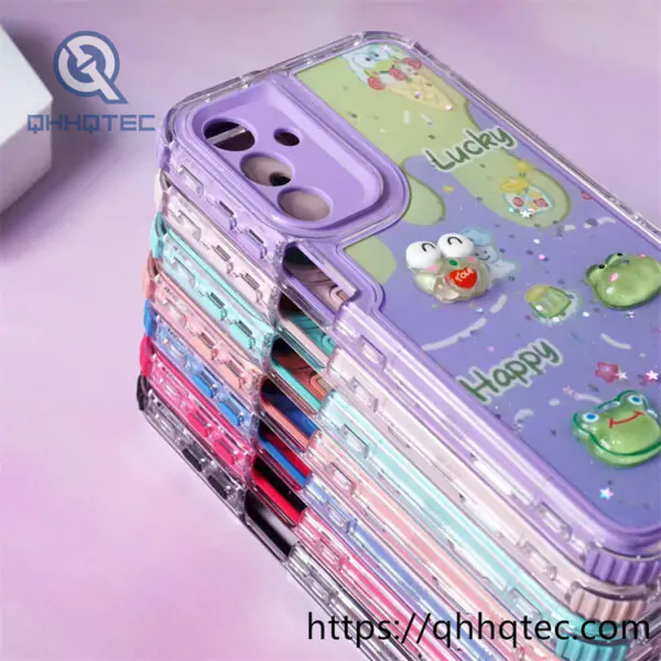 glitter transparent gradient 3 in 1 driping case (复制)