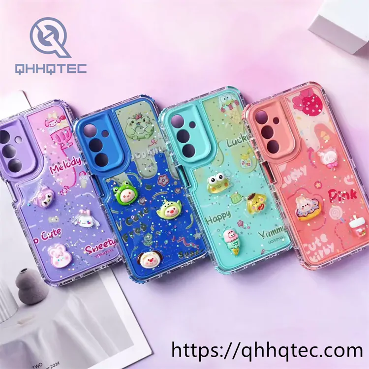 glitter transparent gradient 3 in 1 driping case (复制)