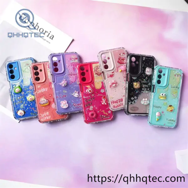 glitter transparent gradient 3 in 1 driping case (复制)