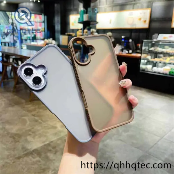 anti slip frame 2 in 1 transparent case