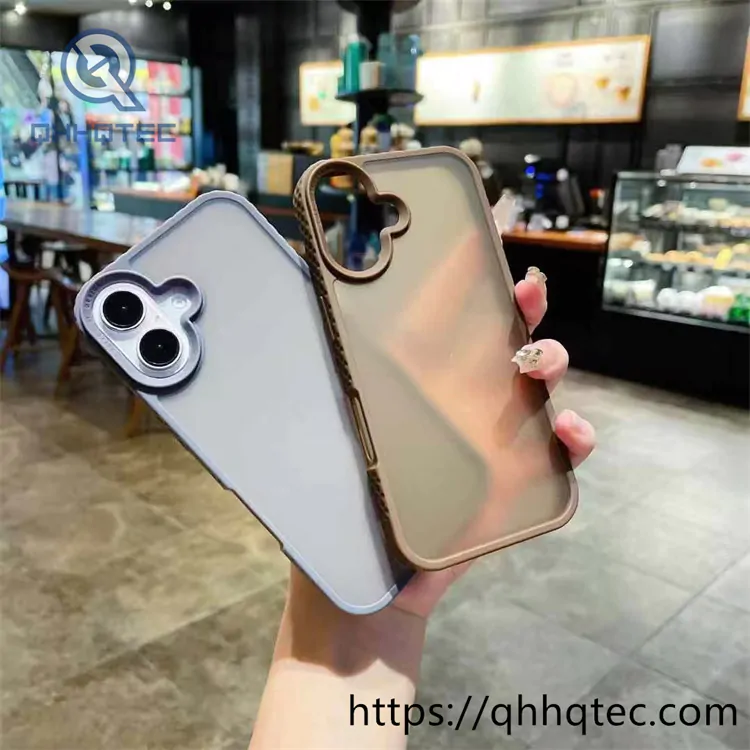 anti slip frame 2 in 1 transparent case