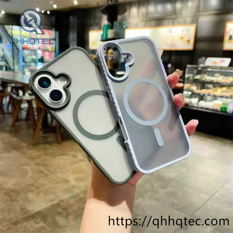 anti slip frame 2 in 1 transparent case