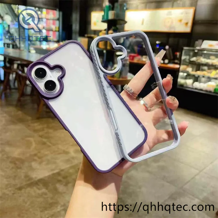 anti slip frame 2 in 1 transparent case (复制)