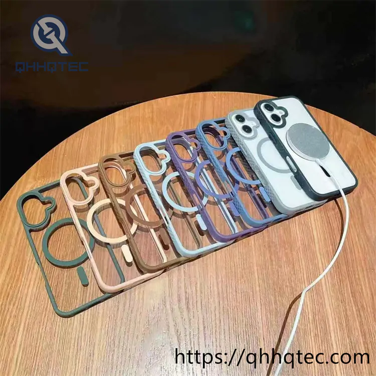anti slip frame 2 in 1 transparent case