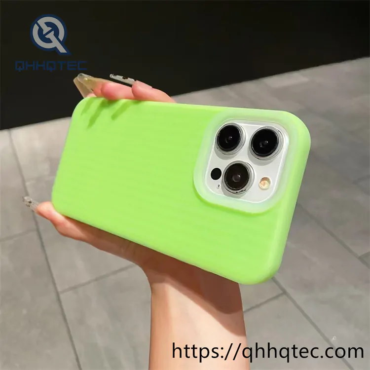 jelly solid color corrugated phone case