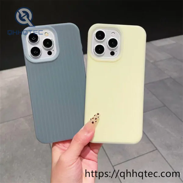 jelly solid color corrugated phone case