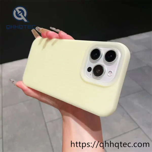 jelly solid color corrugated phone case