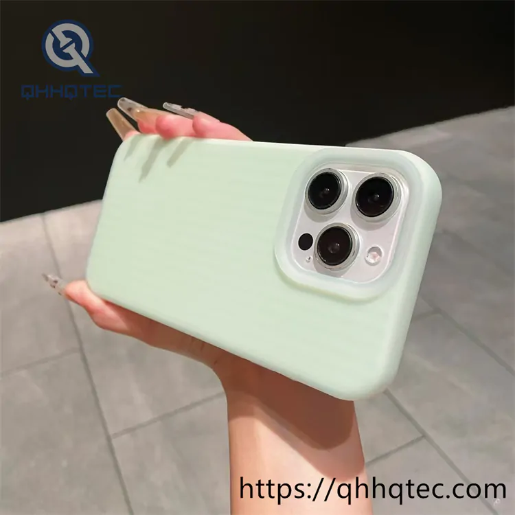 jelly solid color corrugated phone case