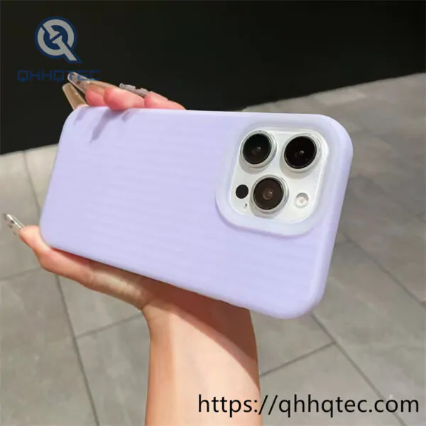 jelly solid color corrugated phone case