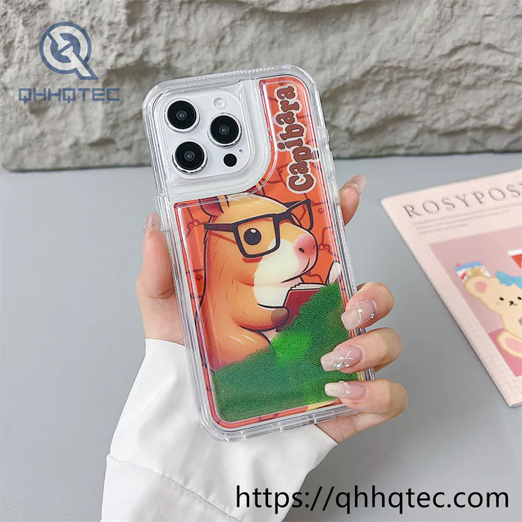 butterfly colorful quicksand 2 in 1 phone cover (复制)