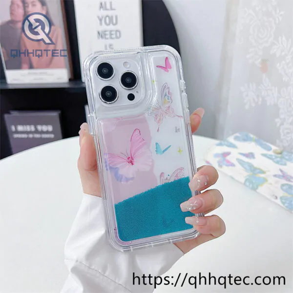 butterfly quicksand 2 in 1 iphone 15 pro max case