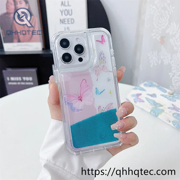butterfly quicksand 2 in 1 iphone 15 pro max case
