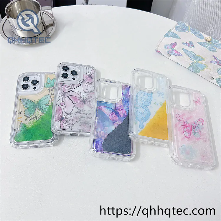 butterfly quicksand 2 in 1 iphone 15 pro max case