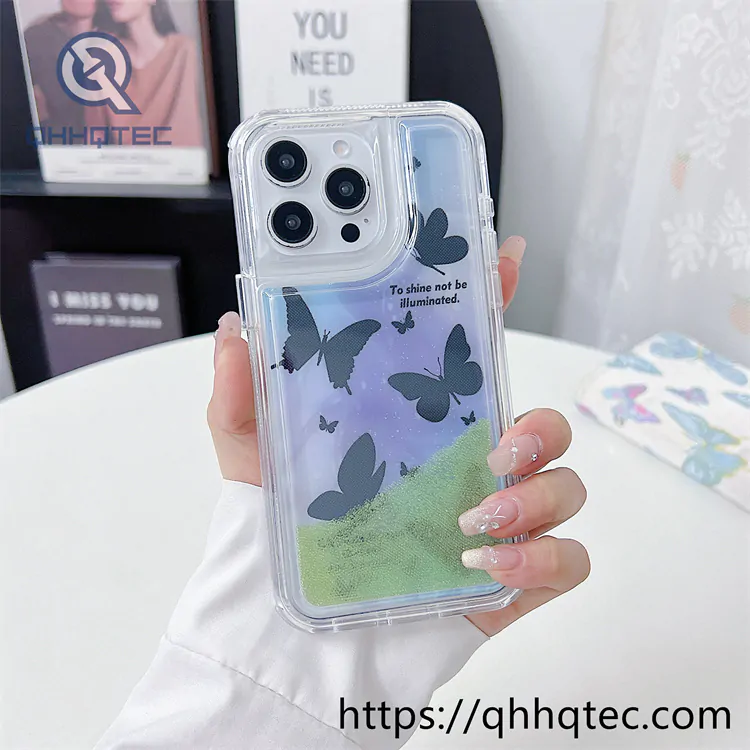 butterfly quicksand 2 in 1 iphone 15 pro max case