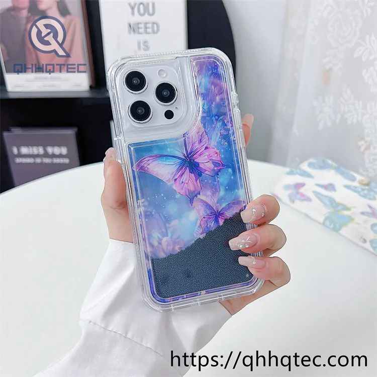 butterfly quicksand 2 in 1 iphone 15 pro max case
