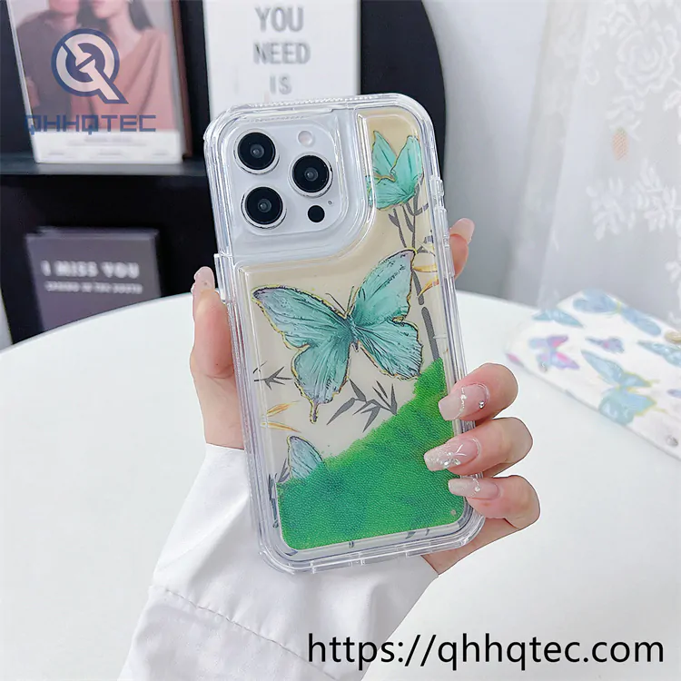 butterfly quicksand 2 in 1 iphone 15 pro max case