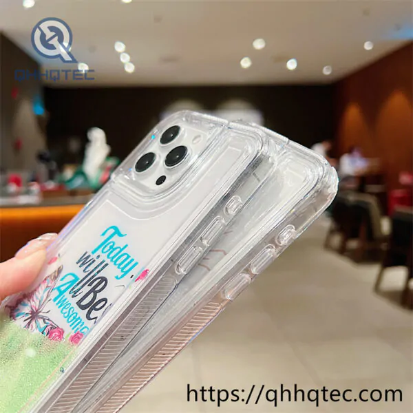 colorful painting butterfly quicksand iphone 16promax case (复制)