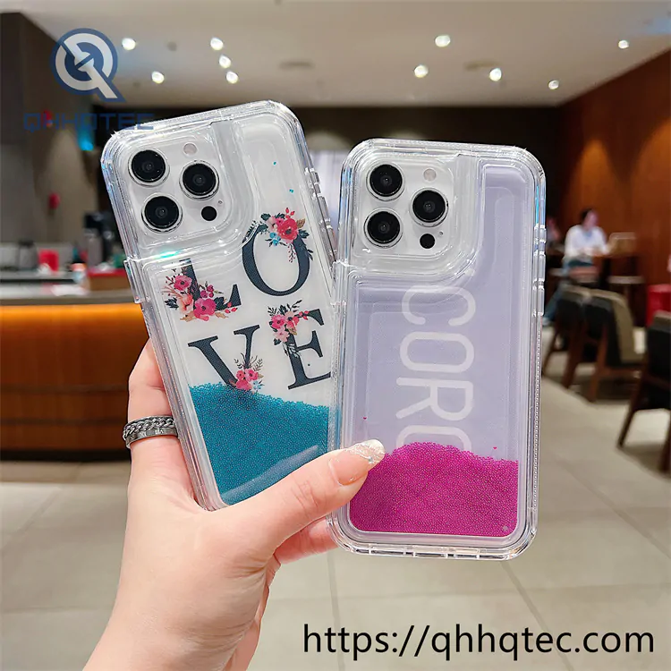 colorful painting butterfly quicksand iphone 16promax case (复制)