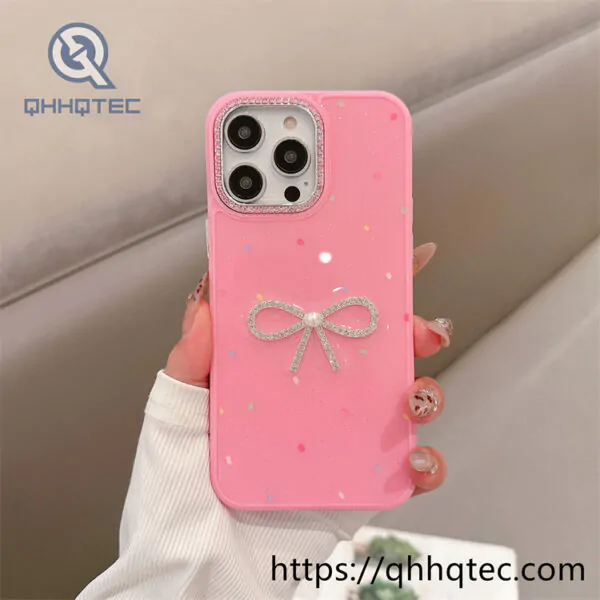 epoxy bow lens diamond iphone 15 pro max