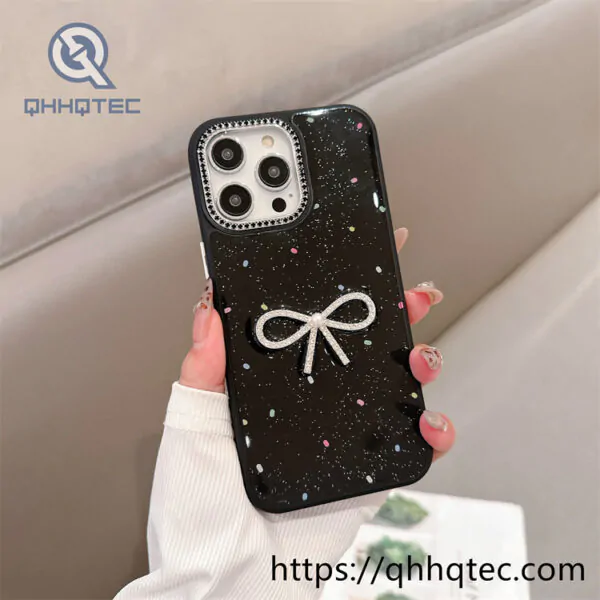 epoxy bow lens diamond iphone 15 pro max