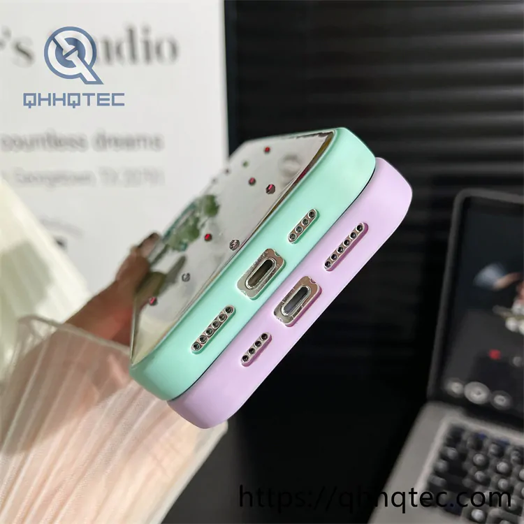 colorful fireworks pattern diamond lens phone case