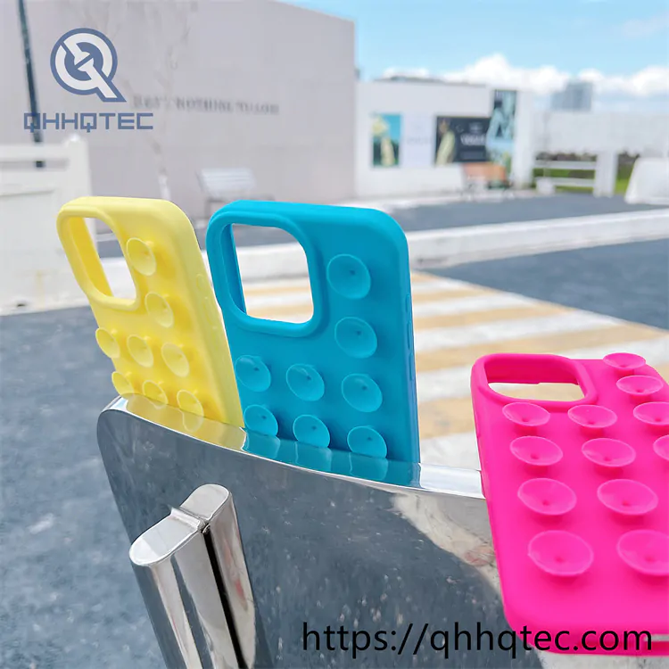 colorful suction cup mobile phone case