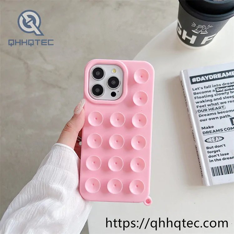 colorful suction cup mobile phone case