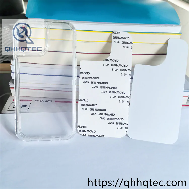 3 in 1 sublimation printing transparent case