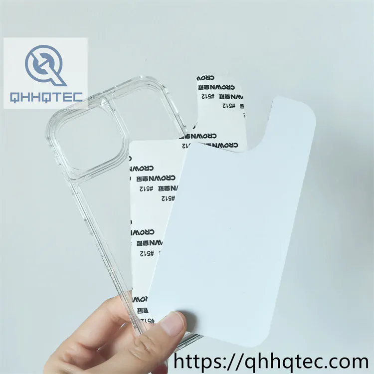 3 in 1 sublimation printing transparent case