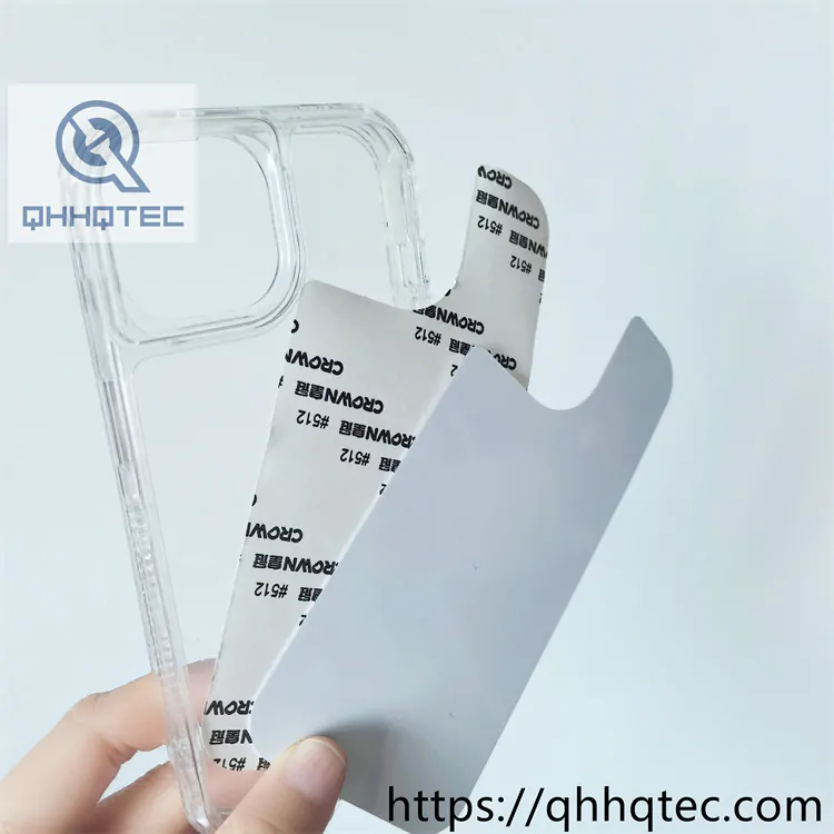 3 in 1 sublimation printing transparent case