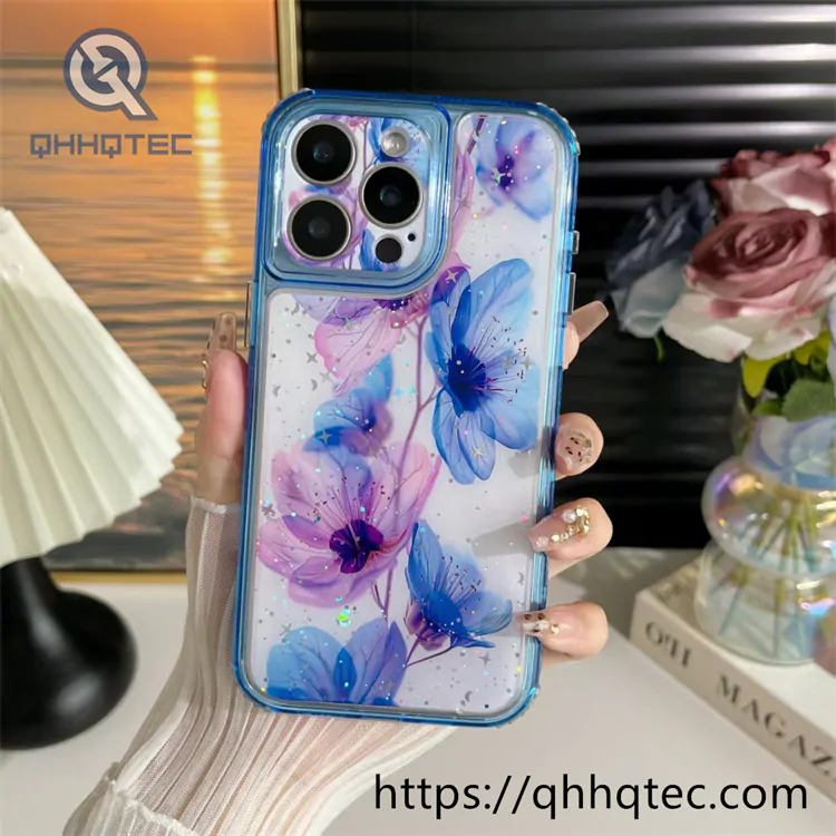 3 in 1 elegant style flowers 360 protect case