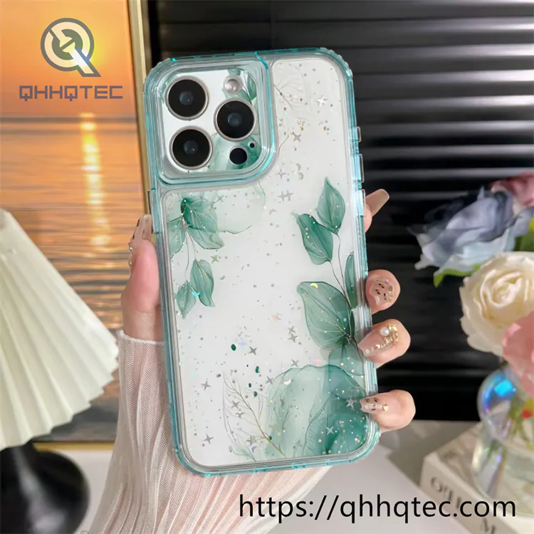 3 in 1 elegant style flowers 360 protect case