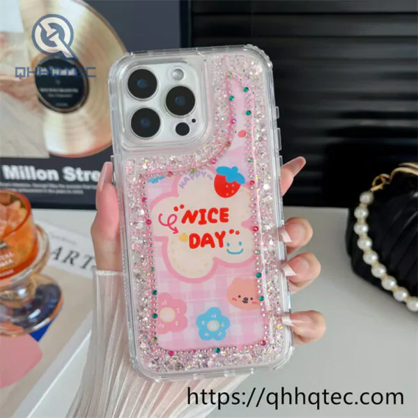 flowers diamonds decoration phone case (复制)