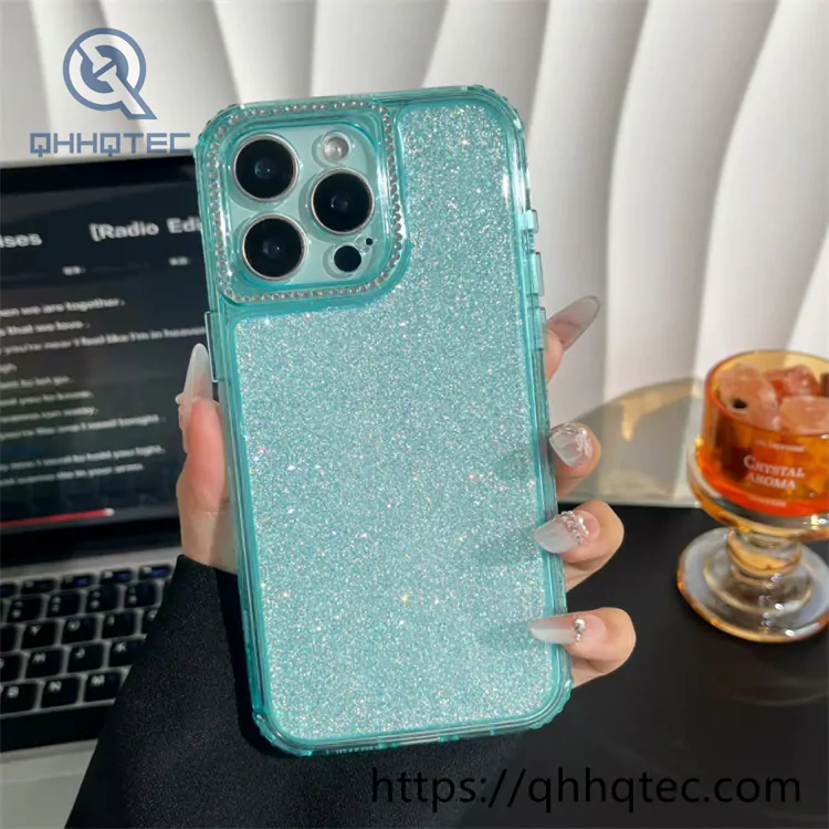 shiny full glitter 3 in 1 case diamond camera