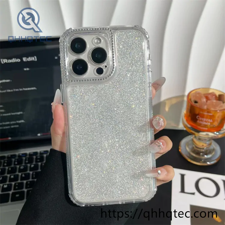 shiny full glitter 3 in 1 case diamond camera