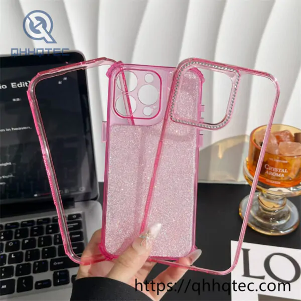 shiny full glitter 3 in 1 case diamond camera