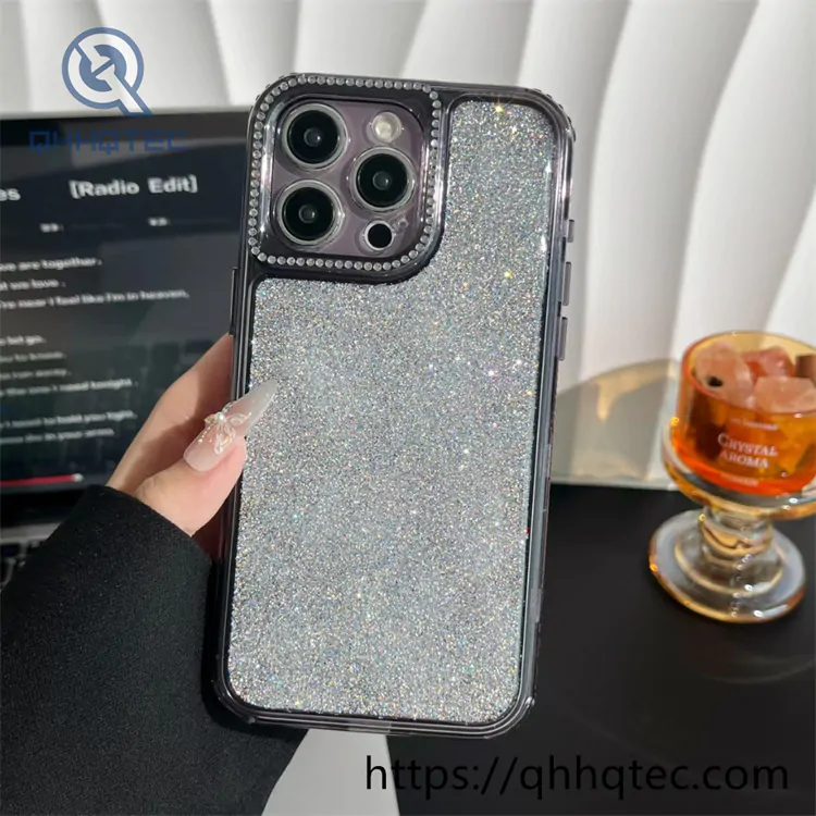 shiny full glitter 3 in 1 case diamond camera