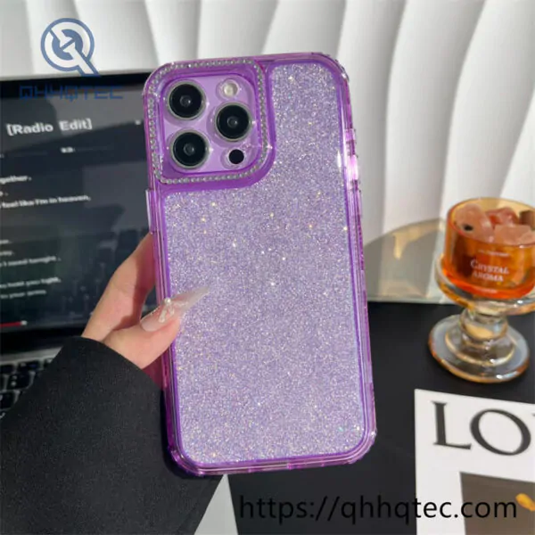 shiny full glitter 3 in 1 case diamond camera