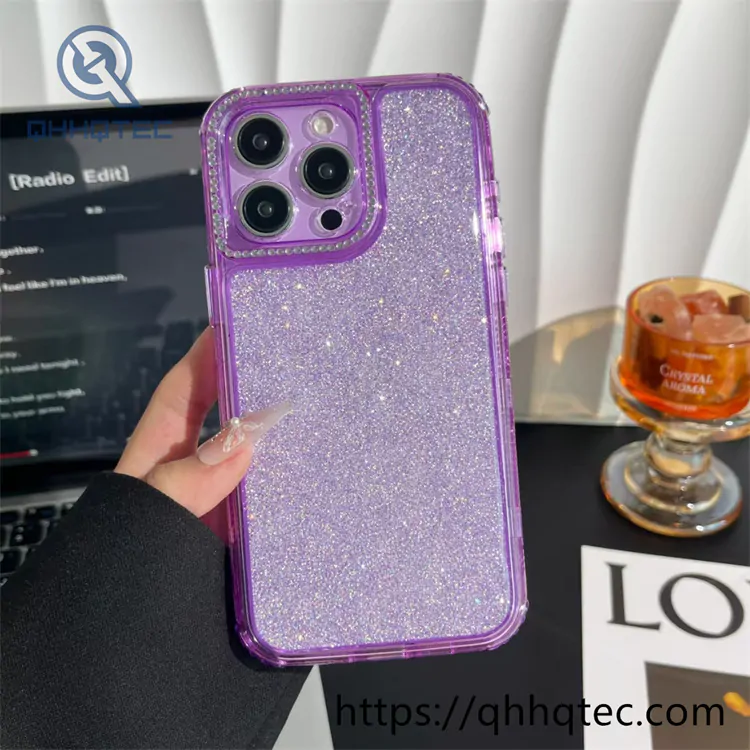 shiny full glitter 3 in 1 case diamond camera