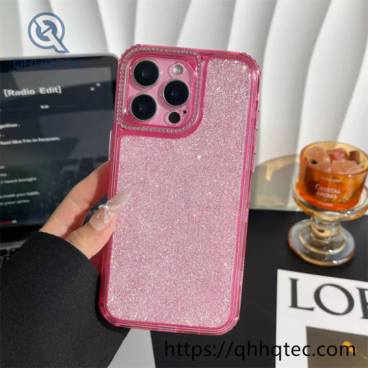 shiny full glitter 3 in 1 case diamond camera