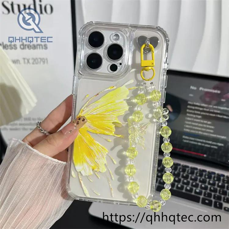 fantasy butterfly transparent 360 case with