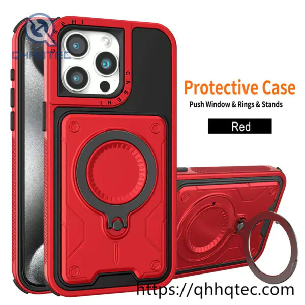 anti skid and waterproof large bracket magnetic mobile phone case