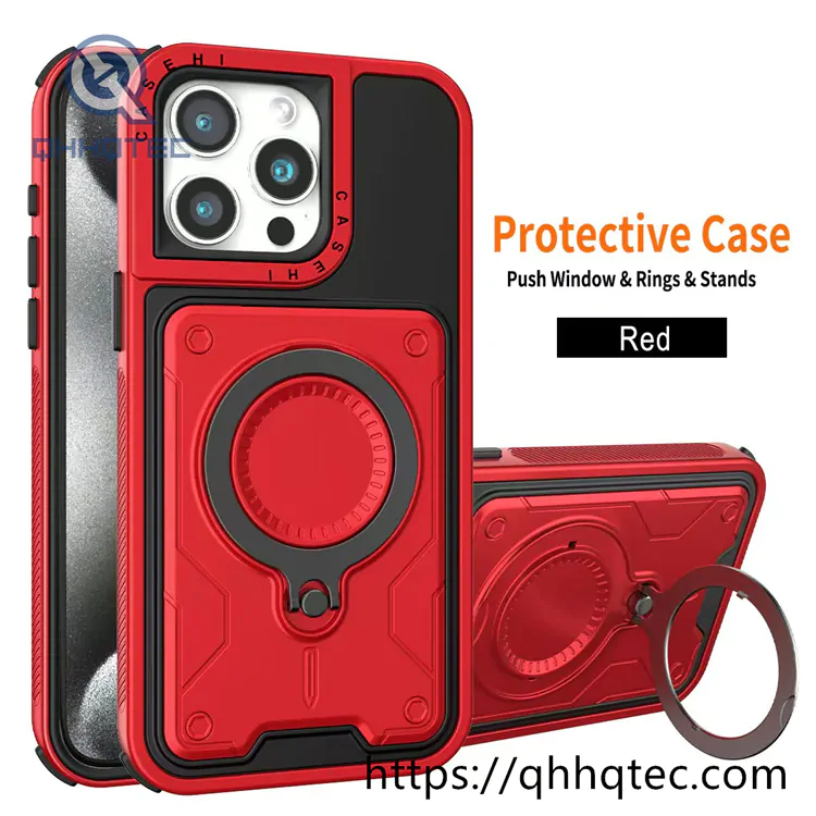 anti skid and waterproof large bracket magnetic mobile phone case