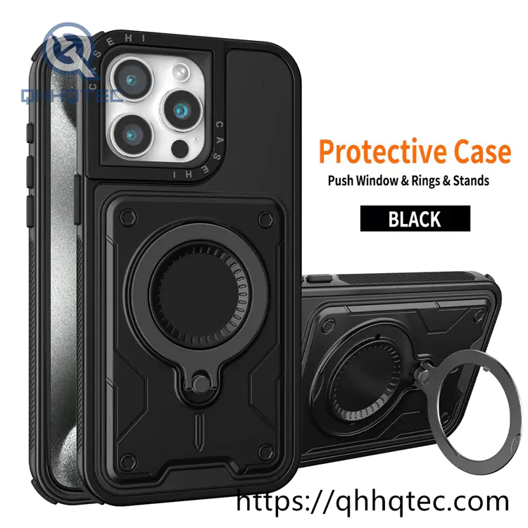anti skid and waterproof large bracket magnetic mobile phone case
