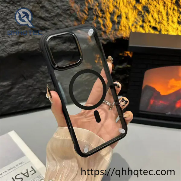 solid color high transparency magnetic mobile phone case
